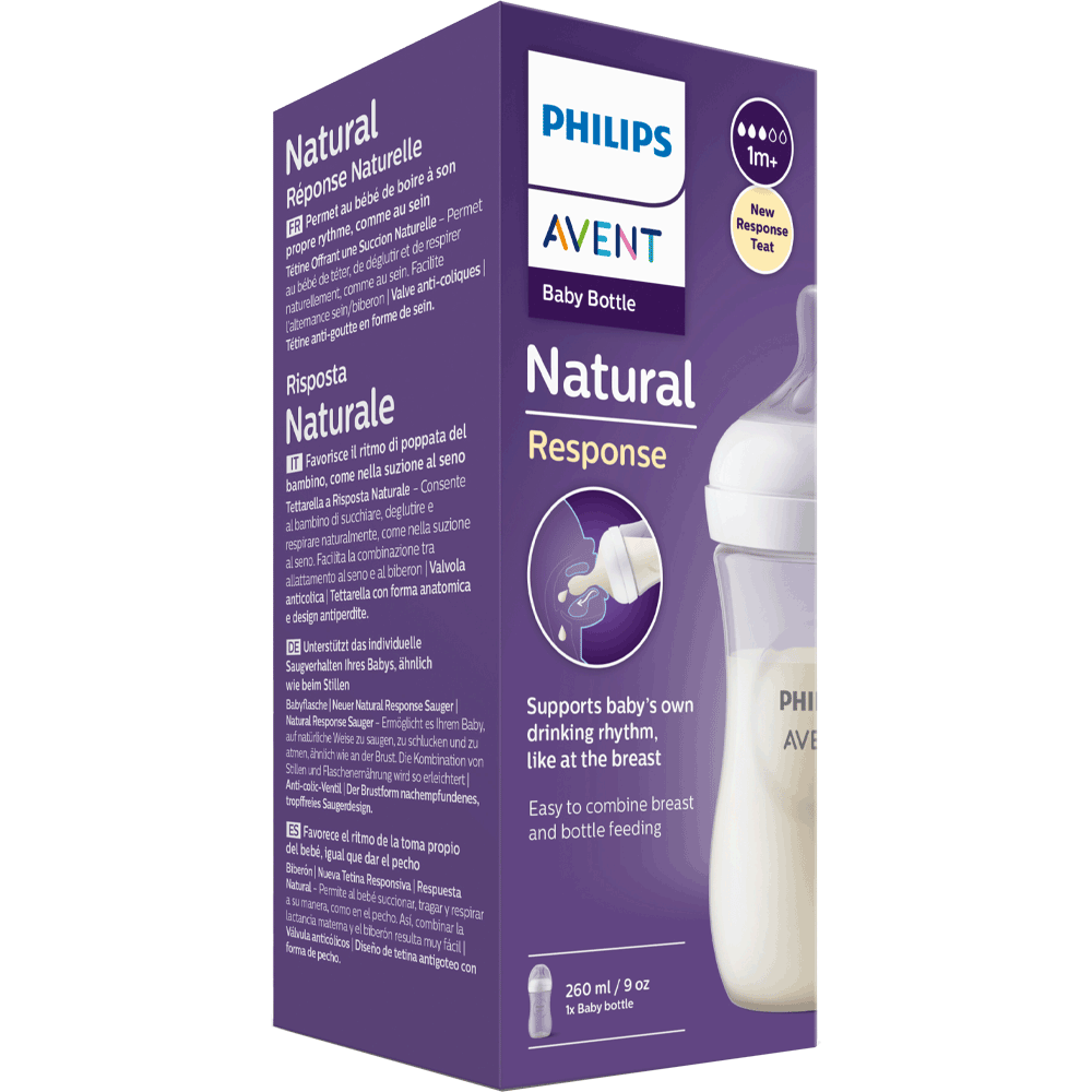 Bild: PHILIPS AVENT Babyflasche Natural Response 260ml ab 1 Monat 