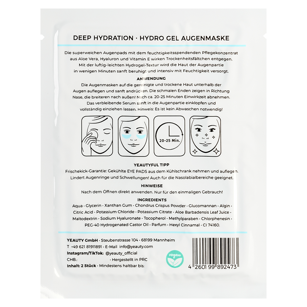 Bild: YEAUTY Augenpads Deep Hydration