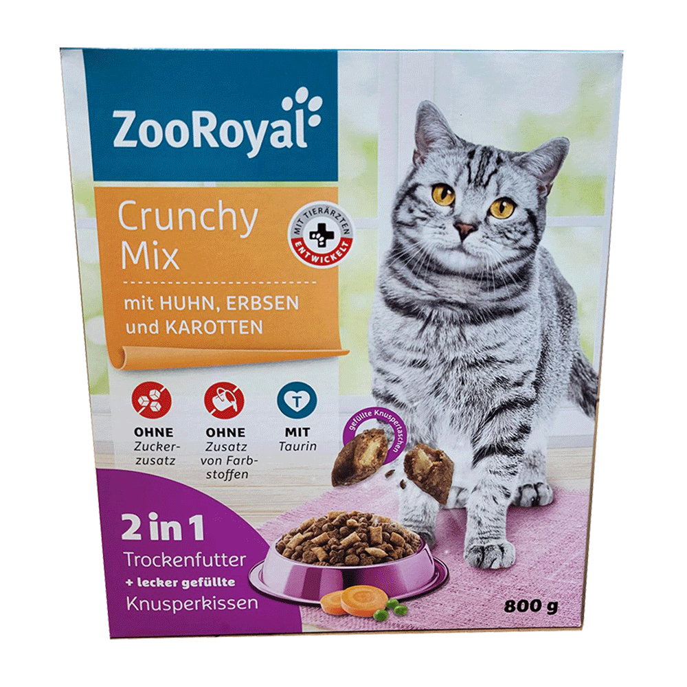 Bild: ZooRoyal Crunchy Mix mit Huhn, Erbsen und Karotten