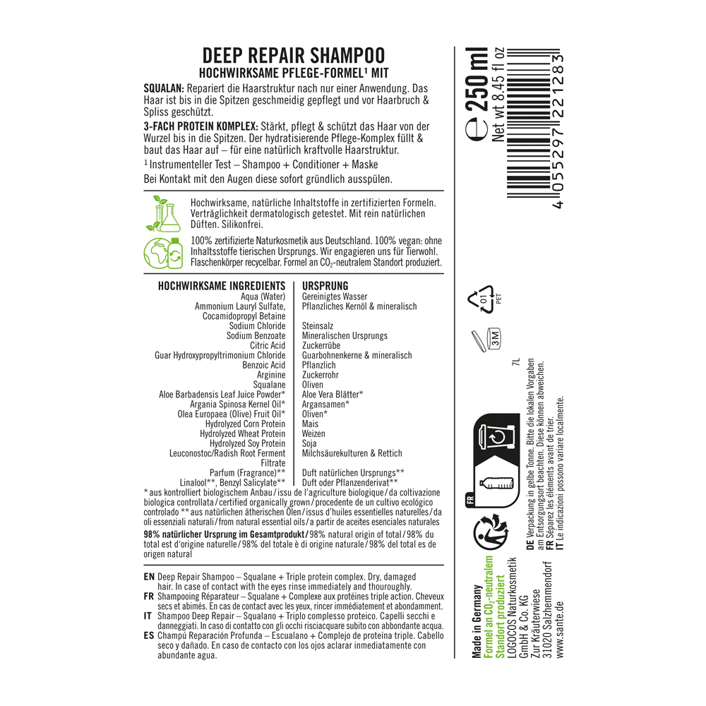 Bild: SANTE Shampoo Deep Repair