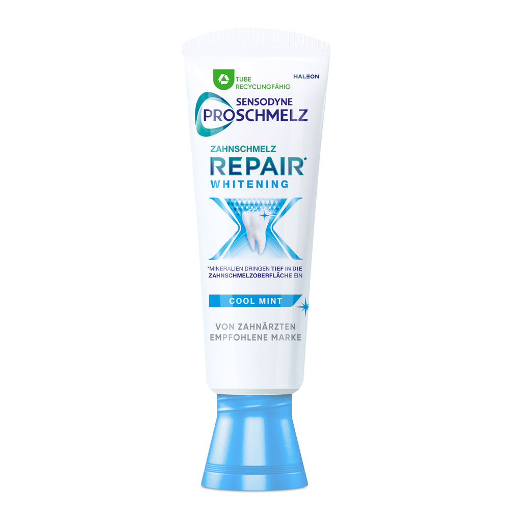 Bild: SENSODYNE Proschmelz Zahnpasta Zahnschmelz Repair Whitening Cool Mint