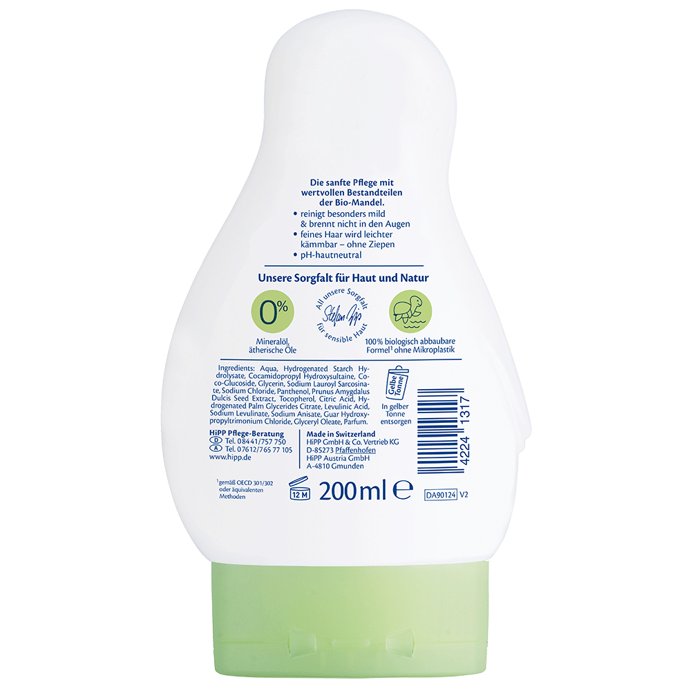 Bild: HiPP Babysanft 2in1 Shampoo + Dusche Sensitiv