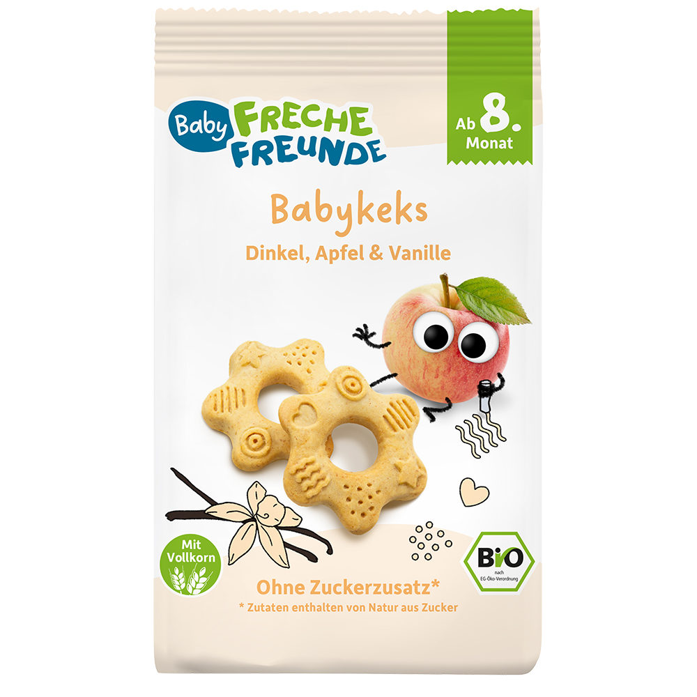 Bild: Freche Freunde Babykeks Dinkel, Apfel und Vanille