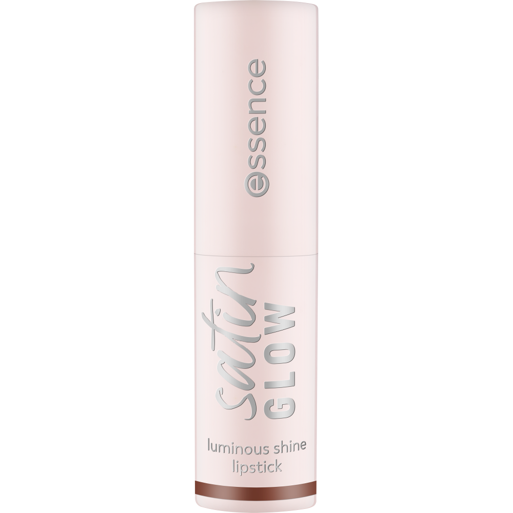 Bild: essence satin GLOW luminous shine lipstick Deja-brew 06