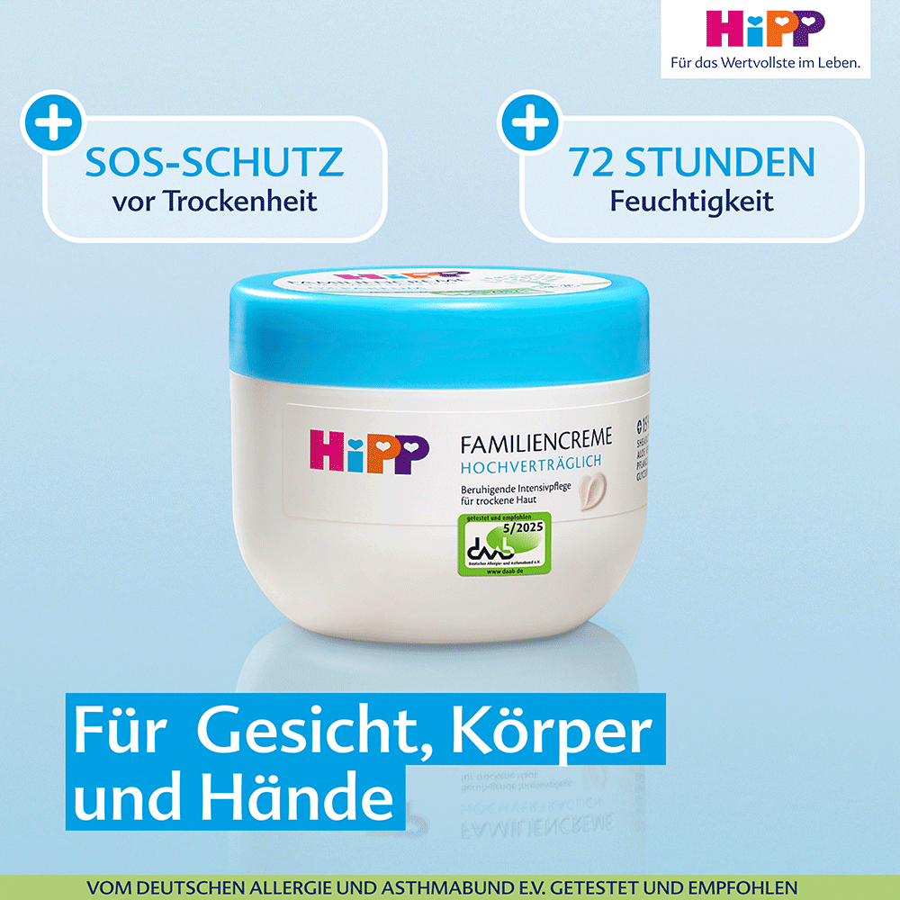 Bild: HiPP Familiencreme Hochverträglich