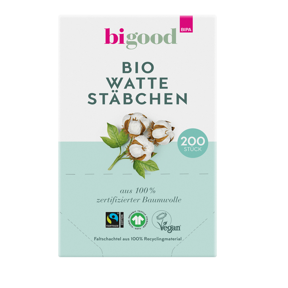 Bild: bi good Bio Wattestäbchen 