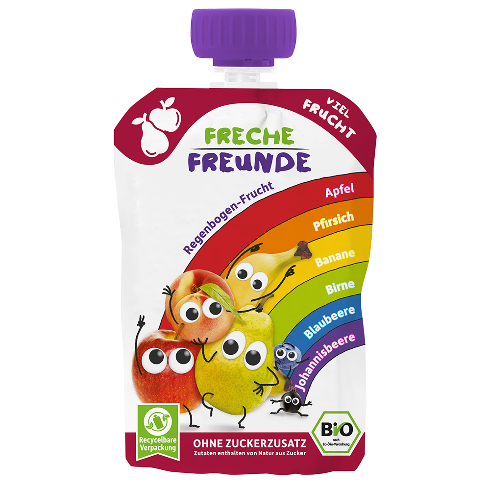 Bild: Freche Freunde Quetschie Regenbogenfrucht