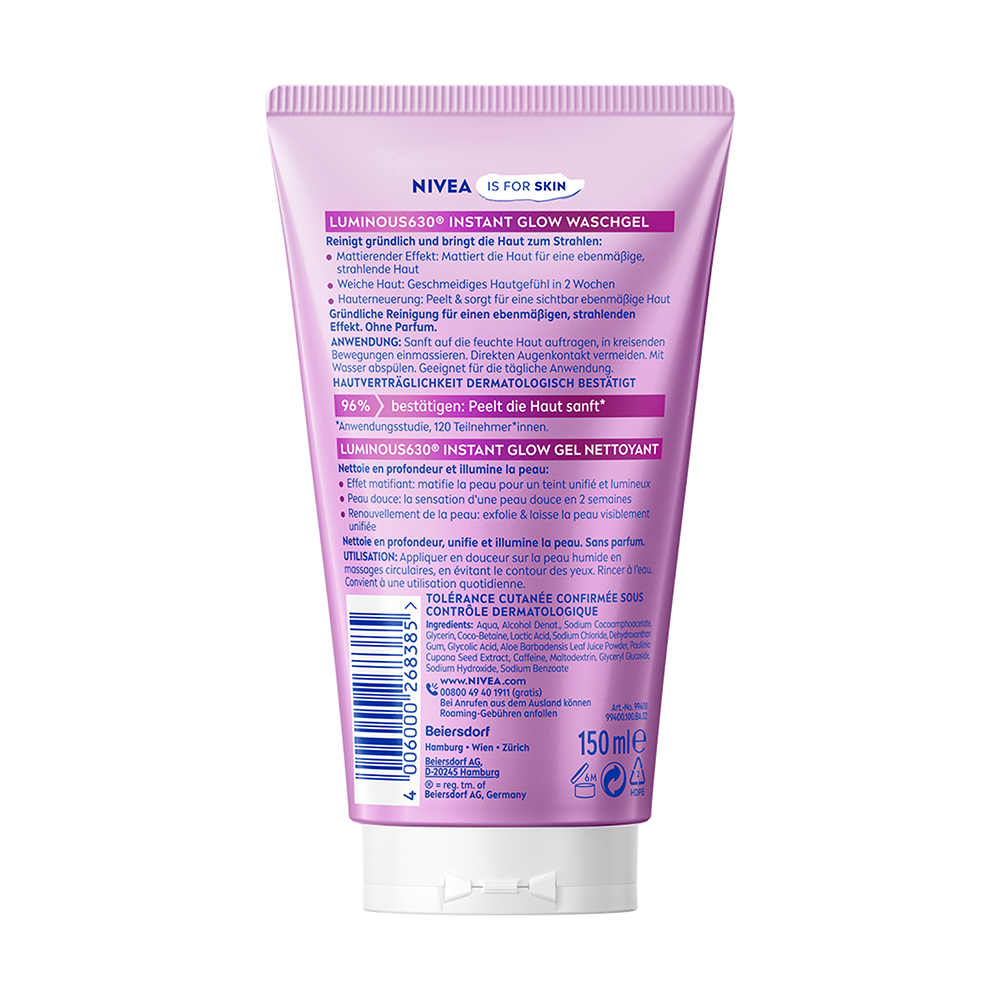 Bild: NIVEA Waschgel Luminous Skin Glow 