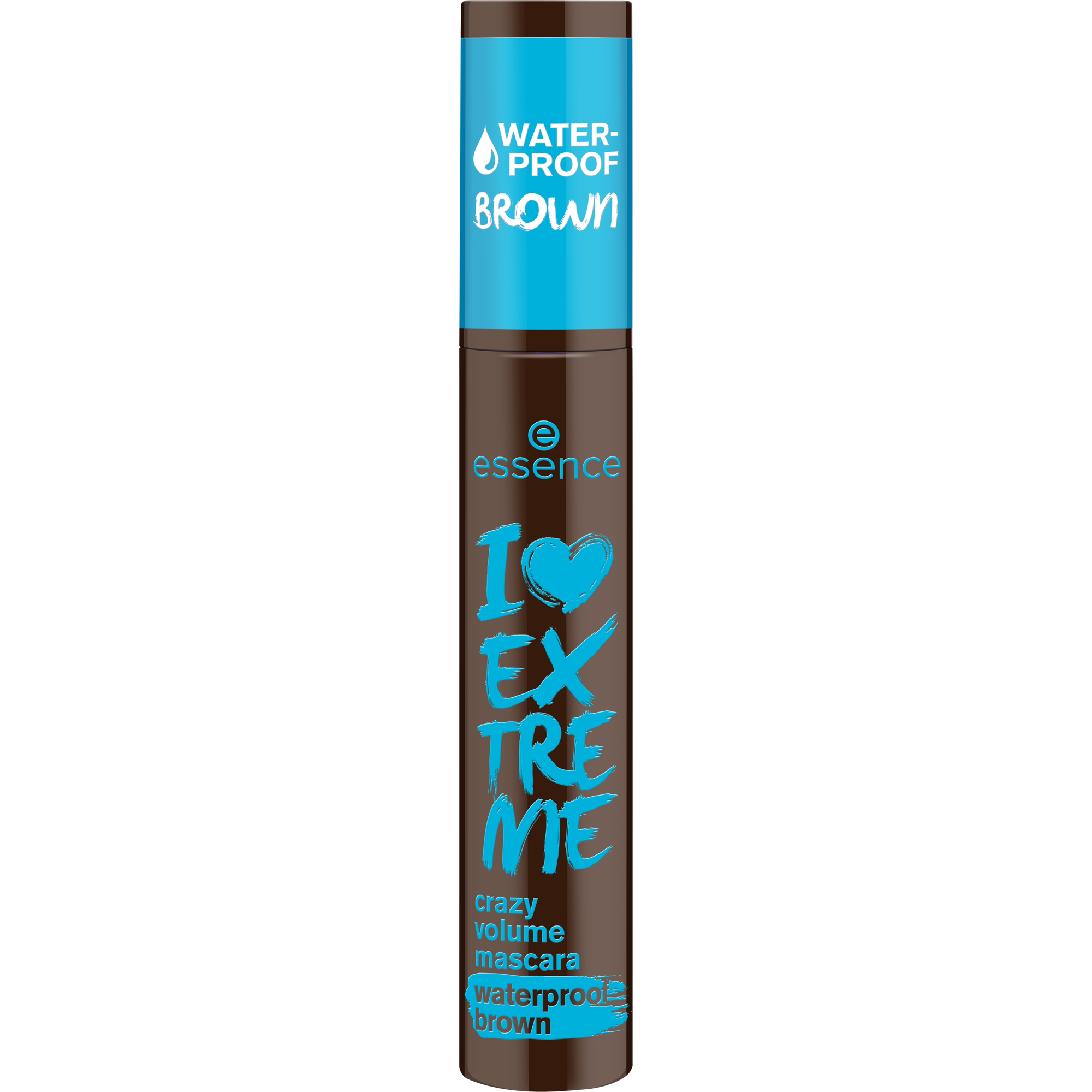 Bild: essence I LOVE EXTREME crazy volume mascara waterproof brown Cozy Brown