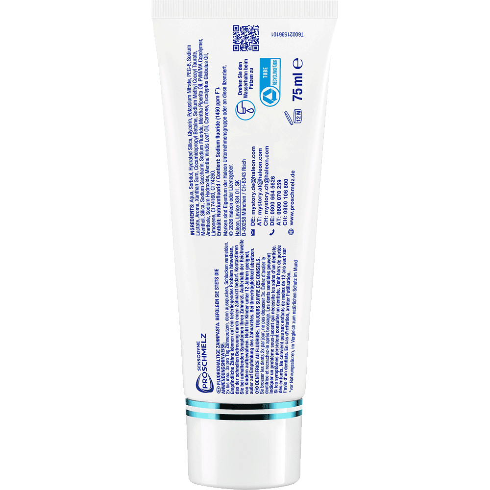 Bild: SENSODYNE Zahnpasta Proschmelz Clinical Zahnschmelz Protect 