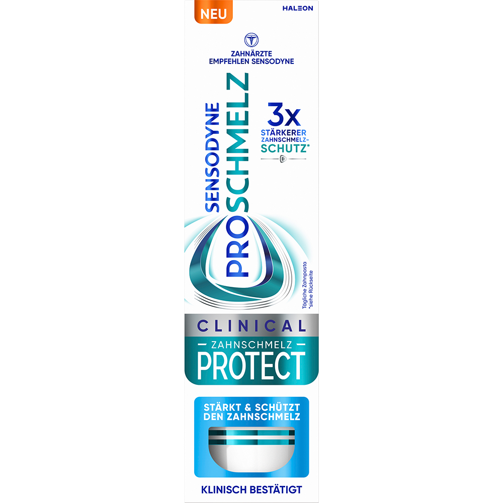 Bild: SENSODYNE Zahnpasta Proschmelz Clinical Zahnschmelz Protect 