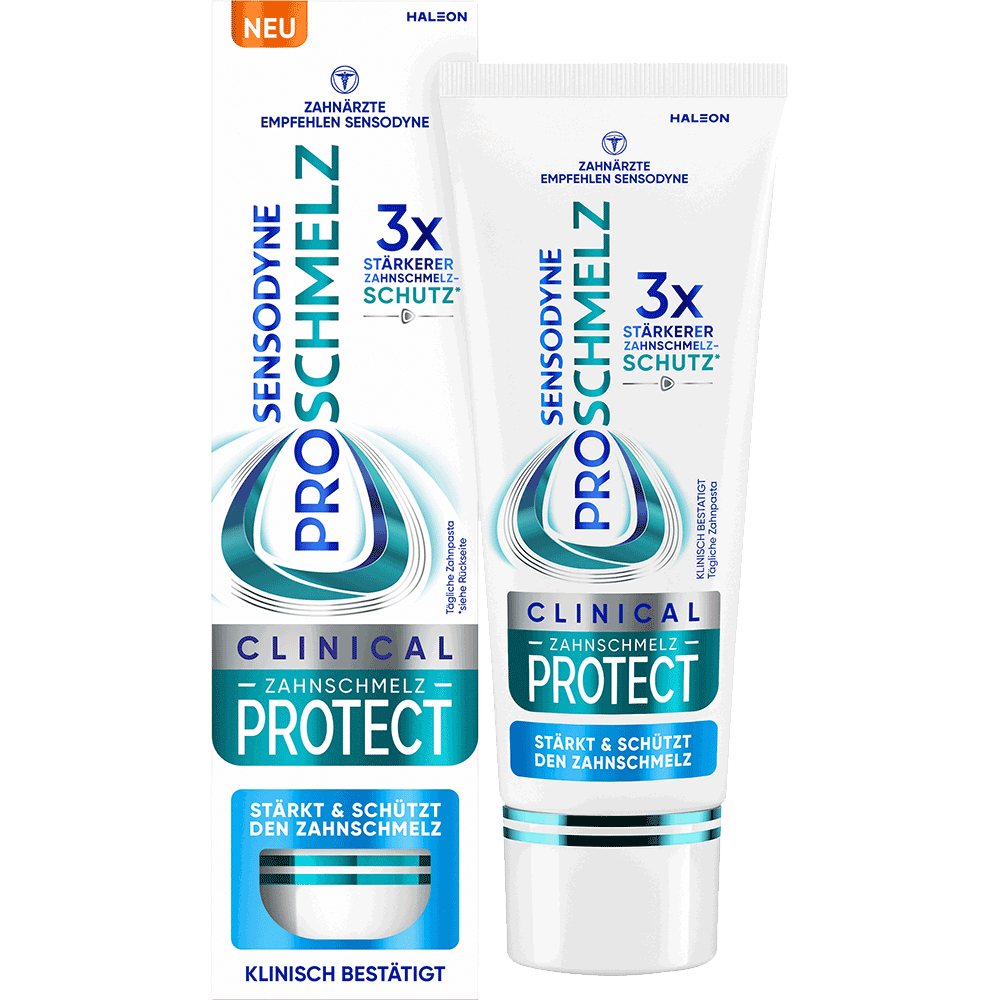 Bild: SENSODYNE Zahnpasta Proschmelz Clinical Zahnschmelz Protect 