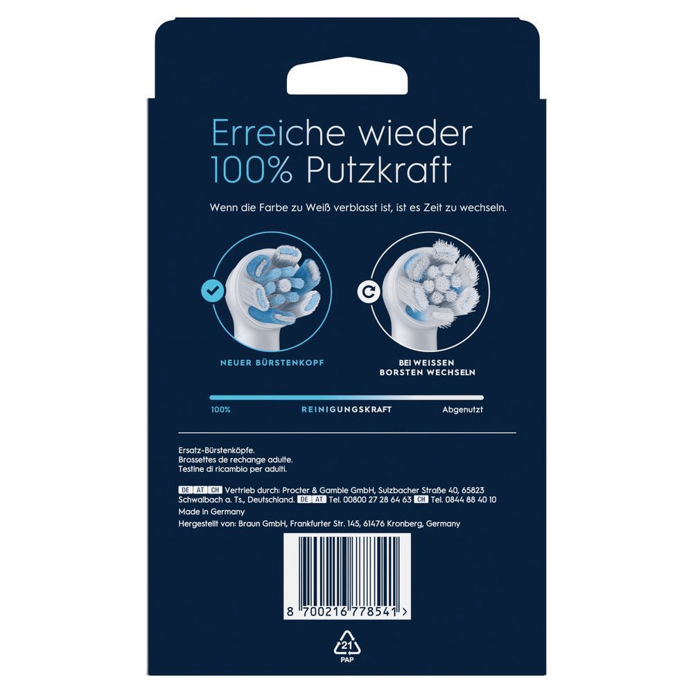 Bild: Oral-B iO Ultimative Reinigung Aufsteckbürsten, Weiß 