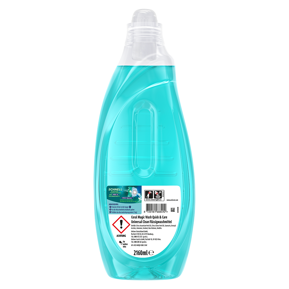 Bild: Coral Waschmittel Magic Wash Kurzwäsche Universal Clean