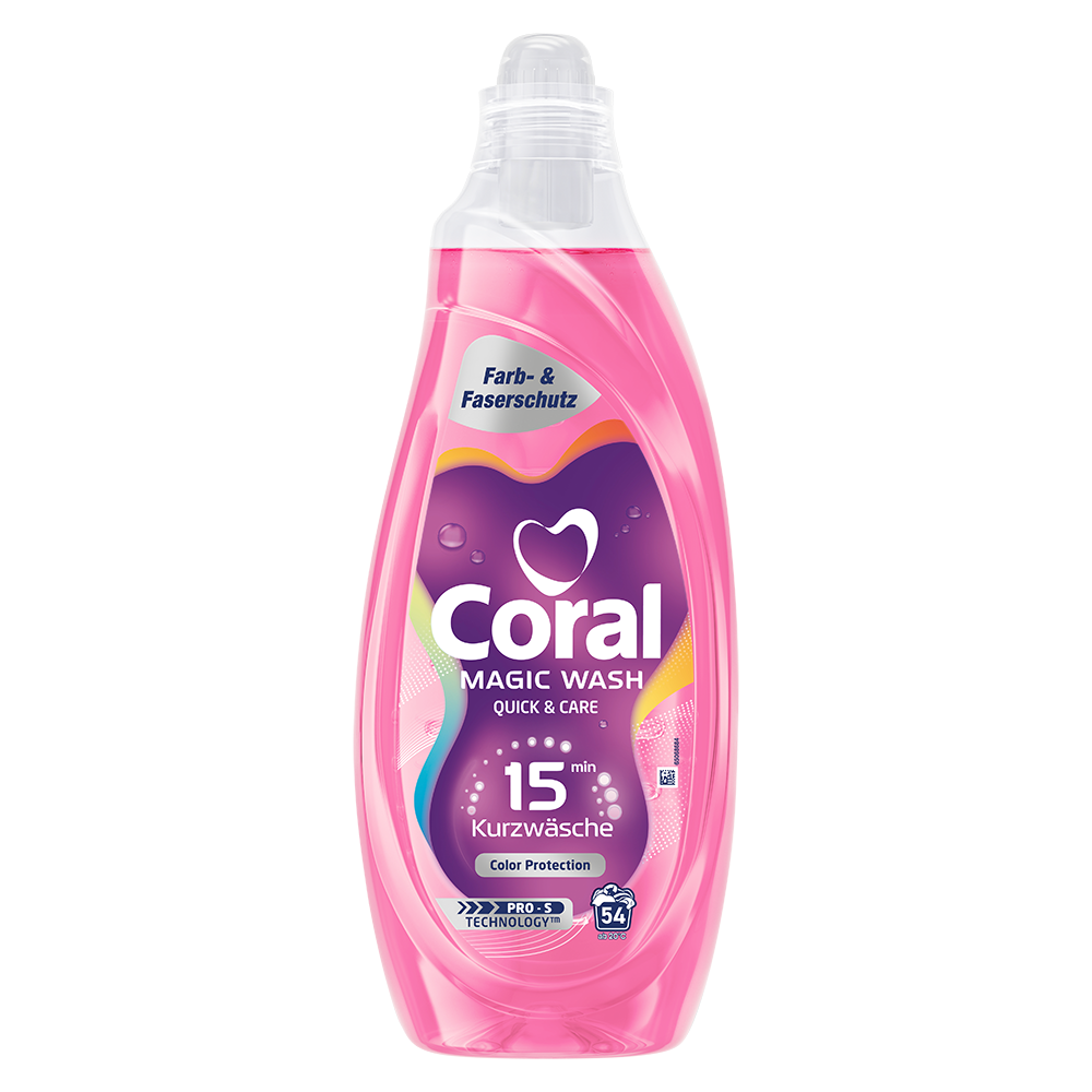 Bild: Coral Waschmittel Magic Wasch Kurzwäsche Color Protection