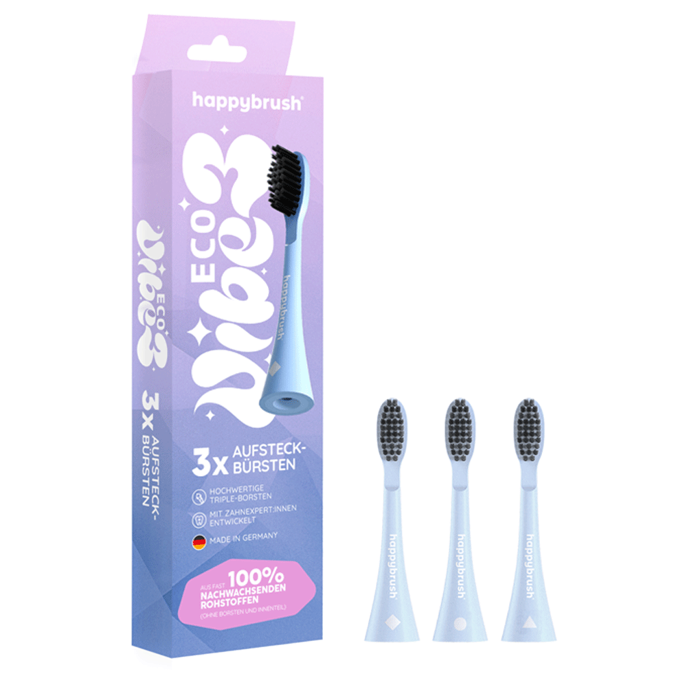 Bild: happybrush Aufsteckbürsten Eco Vibe 3+ 