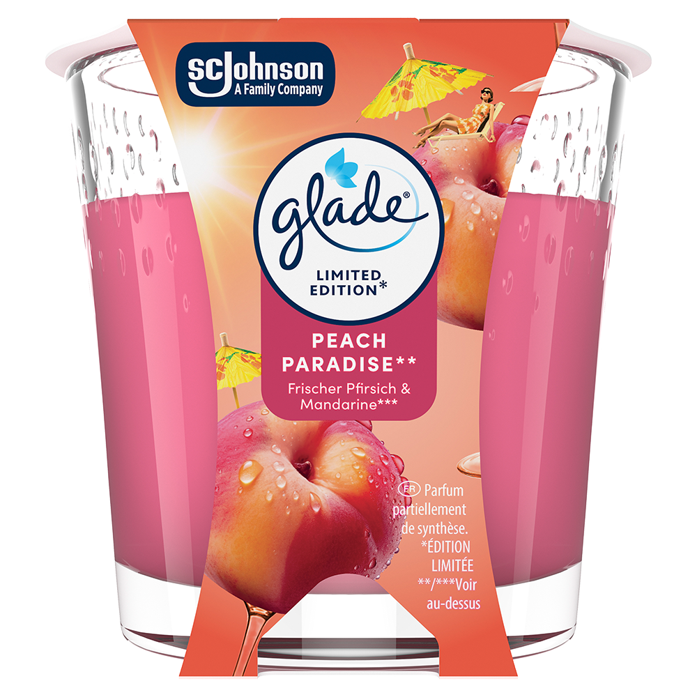 Bild: Glade Duftkerze Peach Paradise 