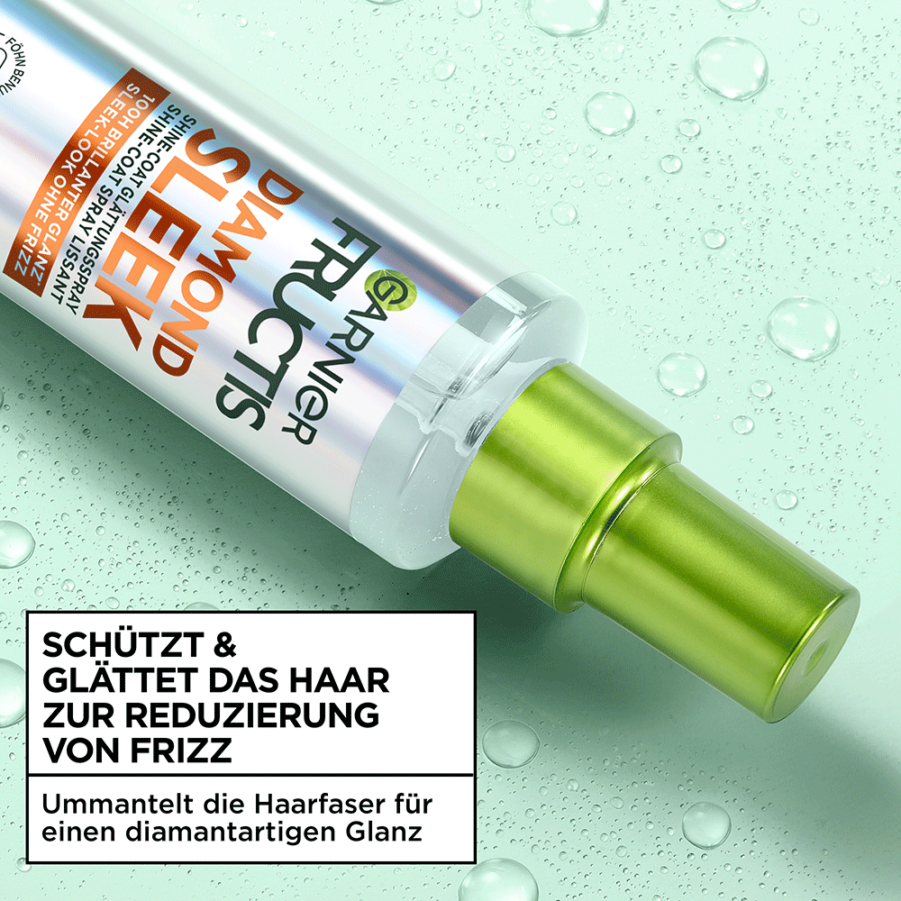 Bild: GARNIER FRUCTIS Diamond Sleek Shine-Coat Glättungsspray