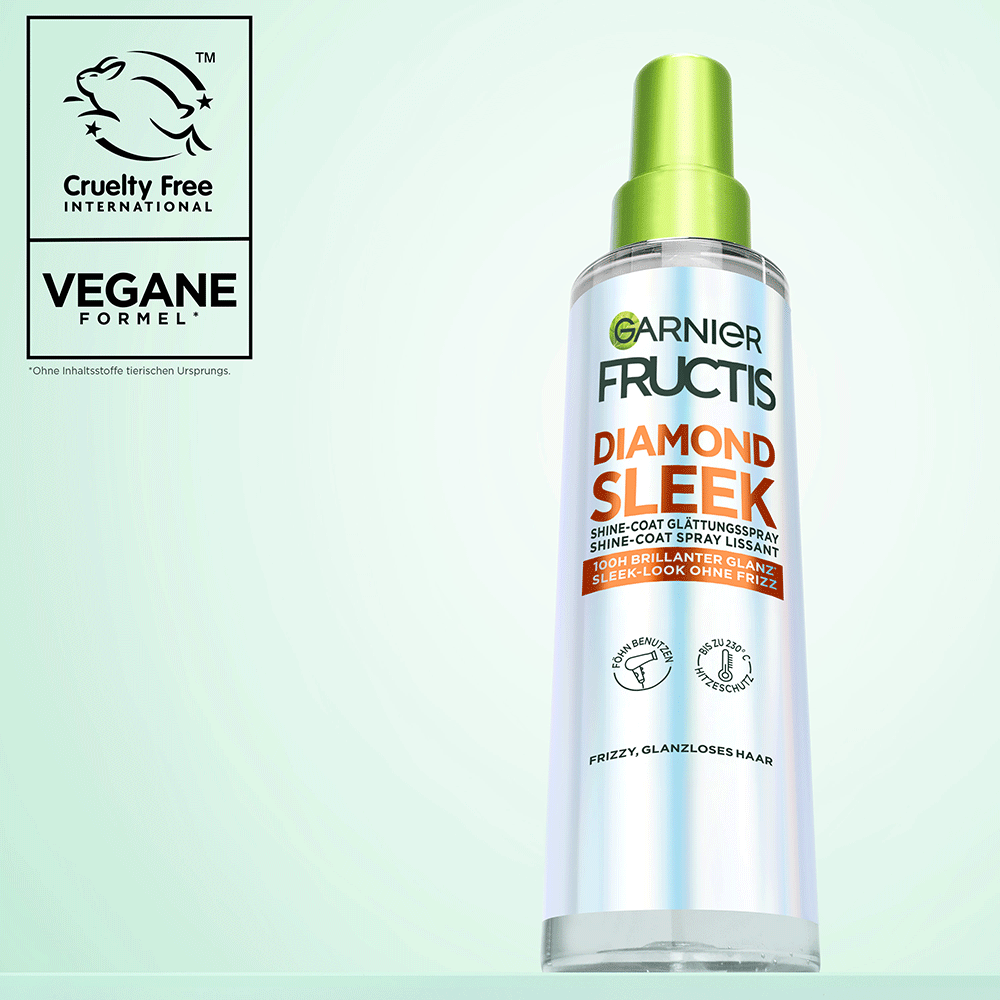 Bild: GARNIER FRUCTIS Diamond Sleek Shine-Coat Glättungsspray