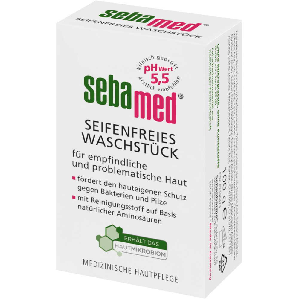 Bild: sebamed seifenfreies Waschstück