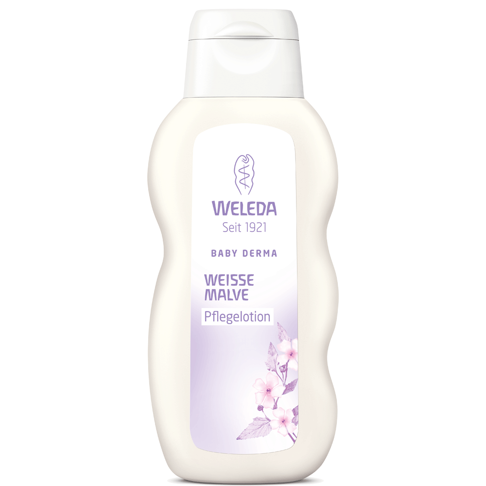Bild: WELEDA Baby Derma weiße Malve Pflegelotion