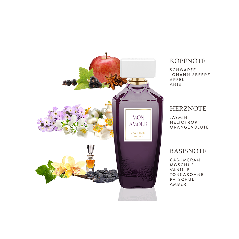 Bild: Caline Parfums Mon Amour Geschenkset Eau de Parfum 60 ml + Handcreme 50 ml
