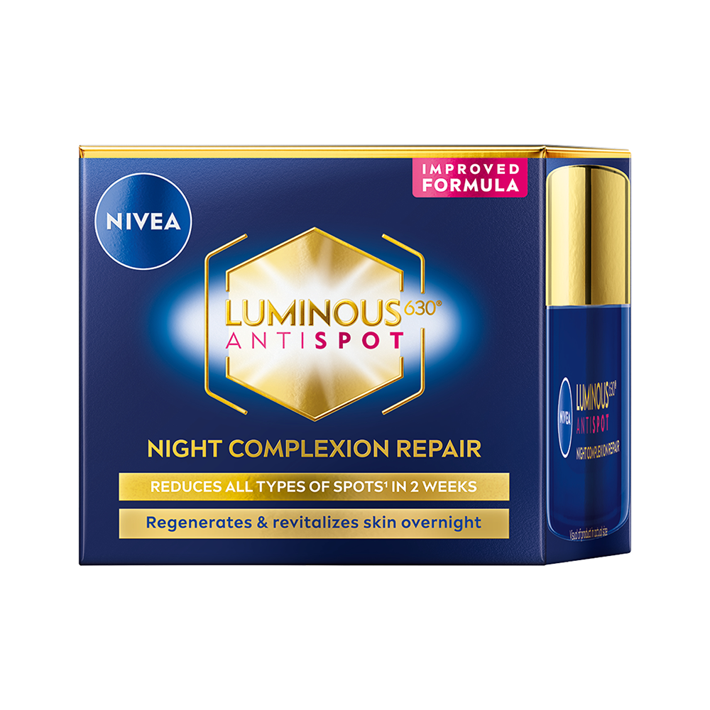 Bild: NIVEA Regenerierende Nachtpflege Luminous 630 Anti Pigmentflecken 