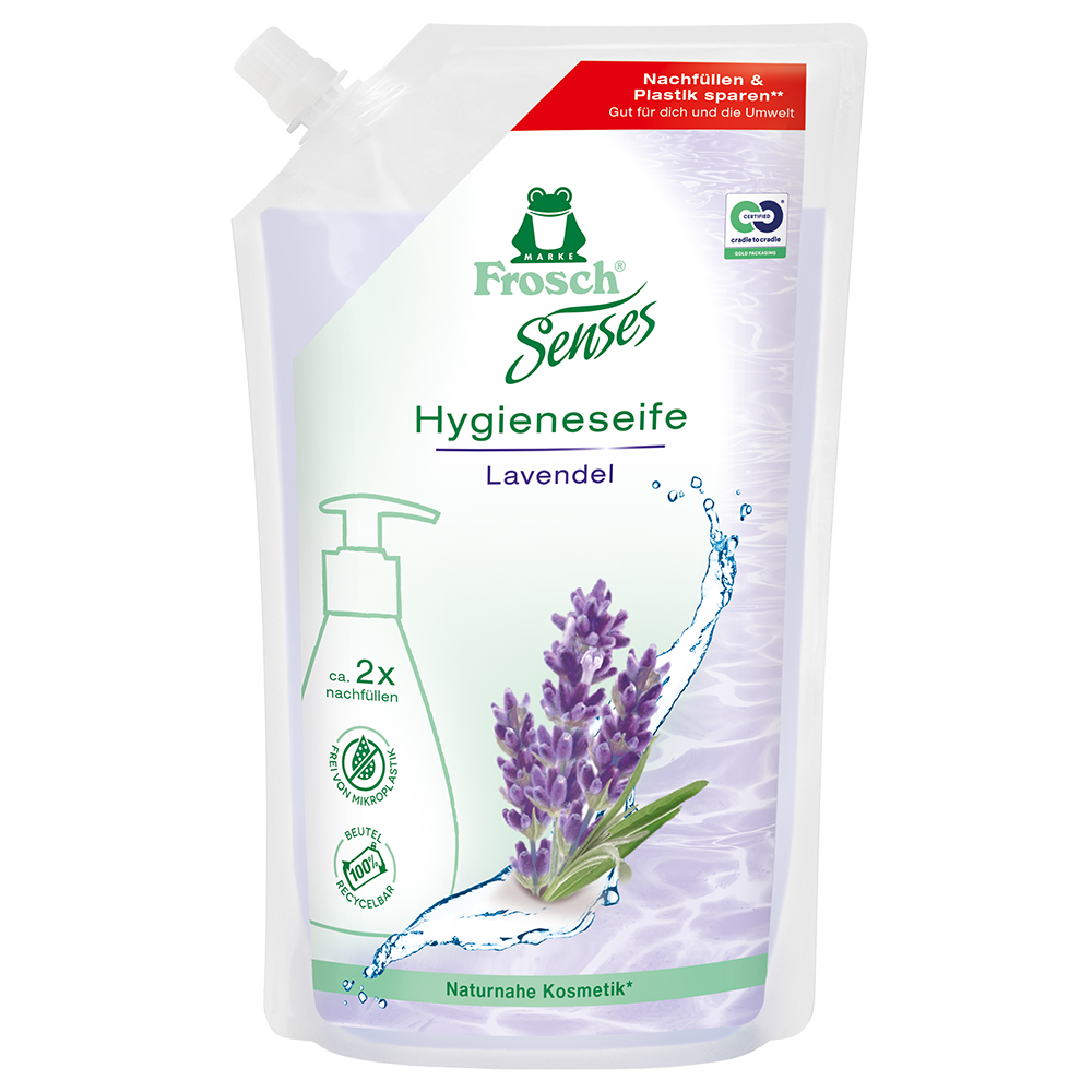 Bild: Frosch Senses Hygieneseife Lavendel NF