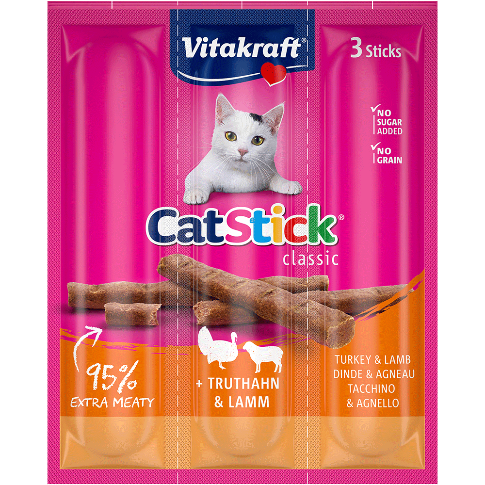 Bild: Vitakraft Cat Stick Classic mit Truthahn & Lamm