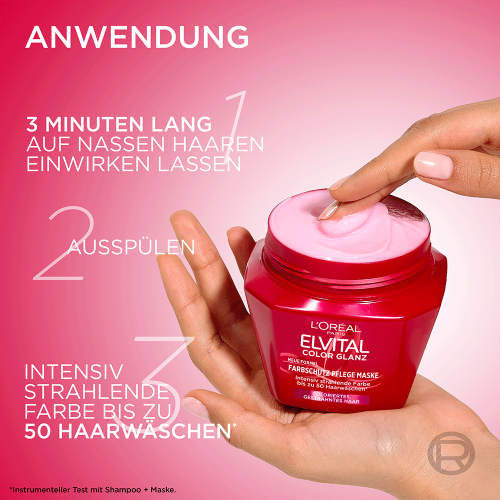 Bild: L'ORÉAL PARIS ELVITAL Color Glanz Maske 