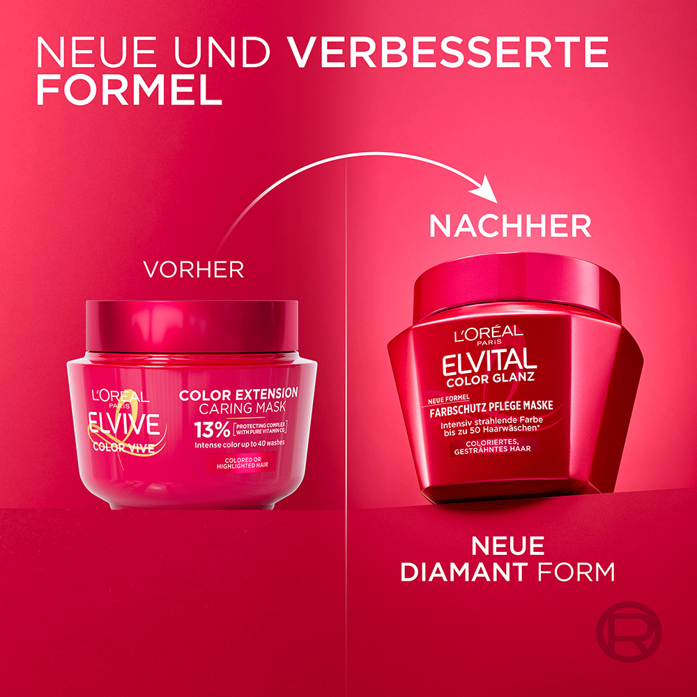 Bild: L'ORÉAL PARIS ELVITAL Color Glanz Maske 