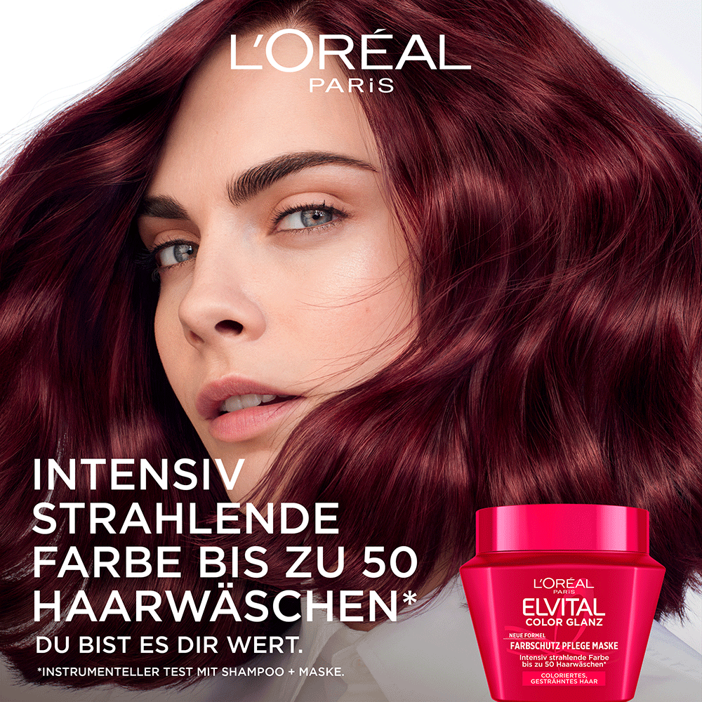 Bild: L'ORÉAL PARIS ELVITAL Color Glanz Maske 