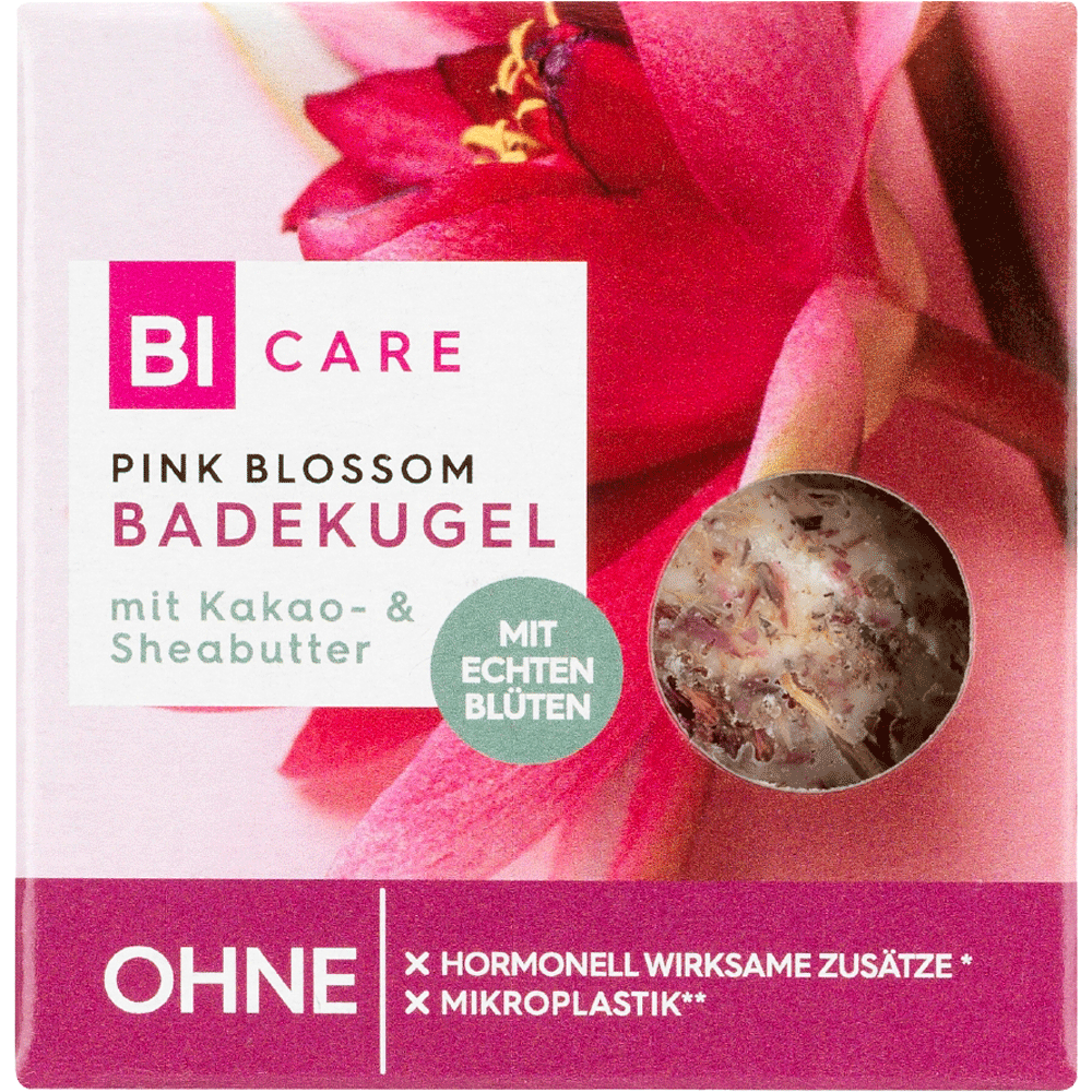 Bild: BI CARE Badekugel Pink Blossom