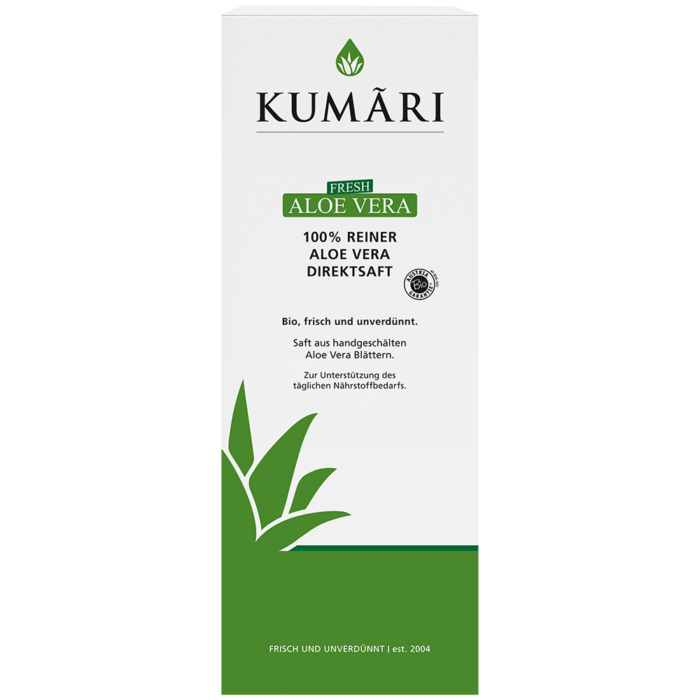Bild: KUMARI Fresh Aloe Vera Direktsaft