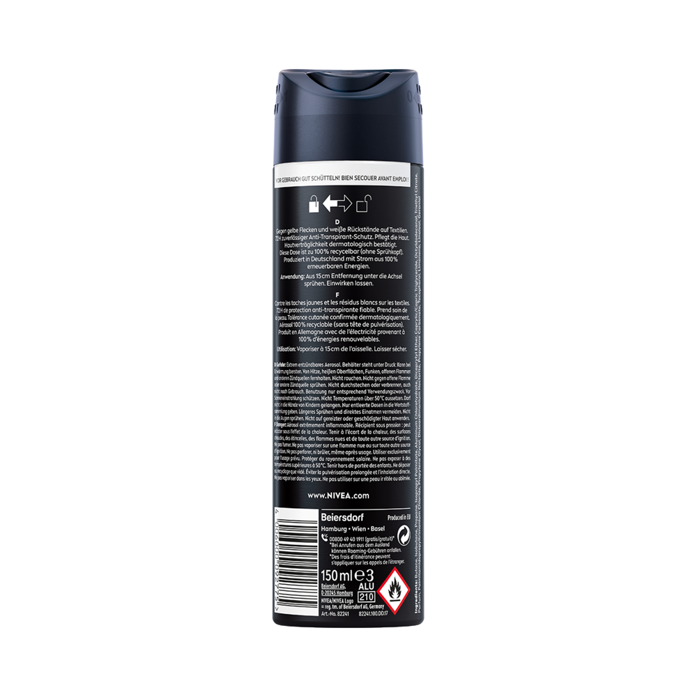 Bild: NIVEA MEN Deospray Invisible Black & White