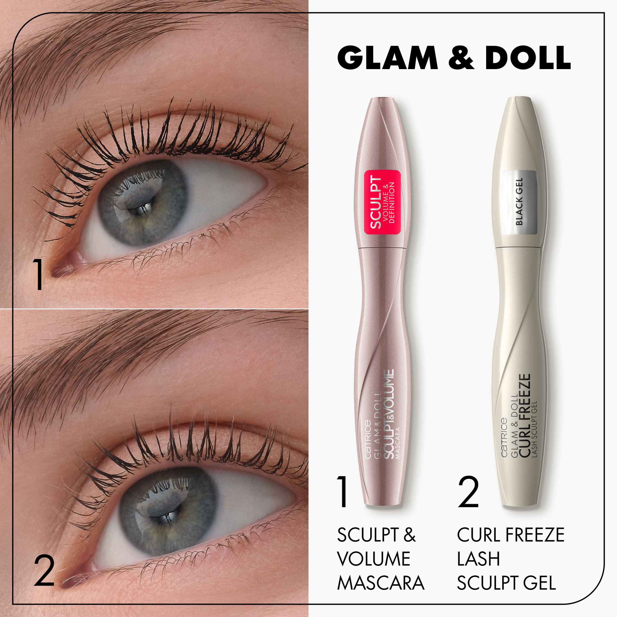 Bild: Catrice Glam & Doll Curl Freeze Lash Sculpt Gel