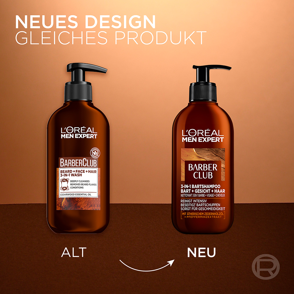 Bild: L'ORÉAL PARIS MEN EXPERT Barber Club 3-in-1 Bartshampoo
