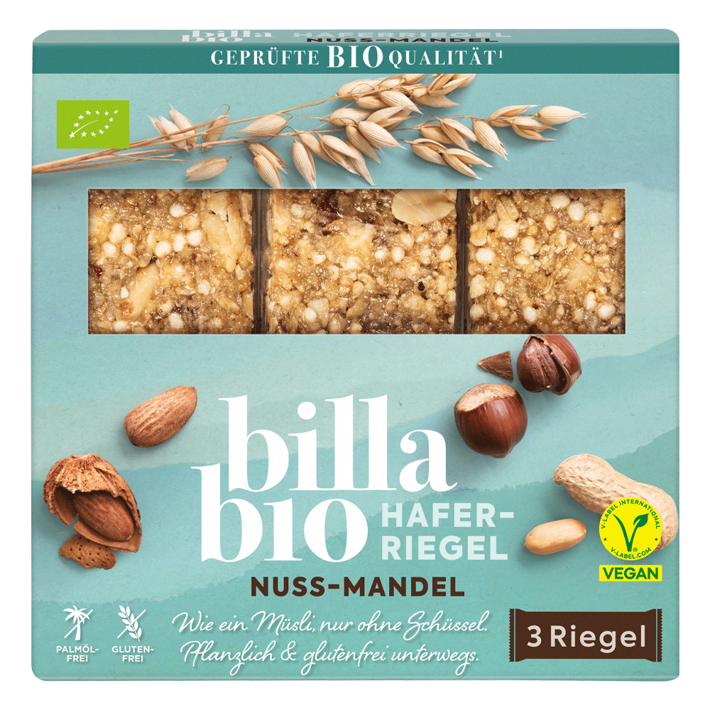 Bild: Billa Bio Haferriegel Nuss-Mandel