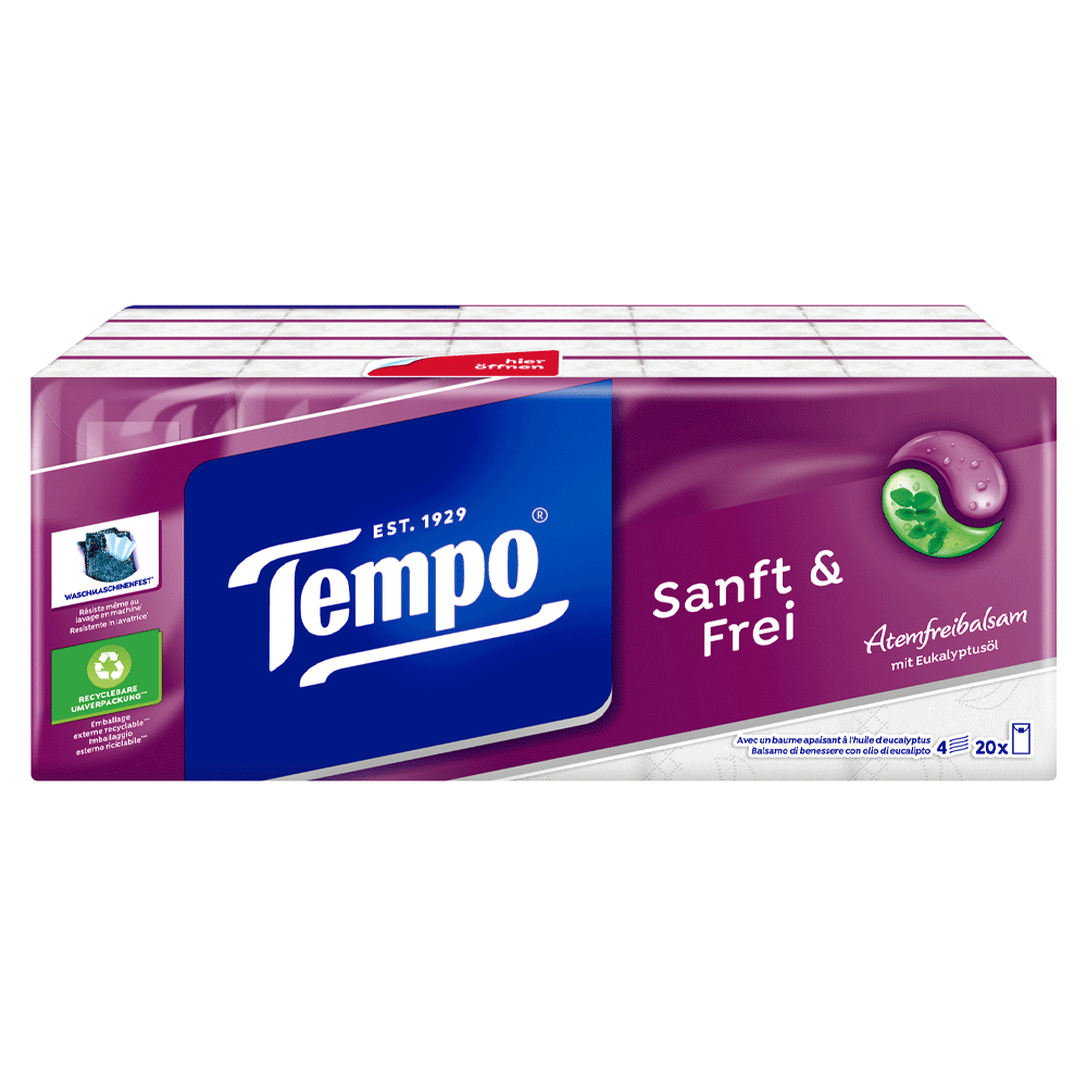 Bild: Tempo Taschentücher Sanft und Frei 