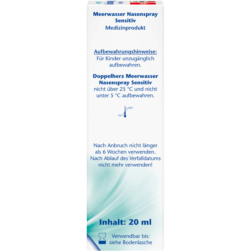 Bild: DOPPELHERZ Meerwasser Nasenspray Sensitiv