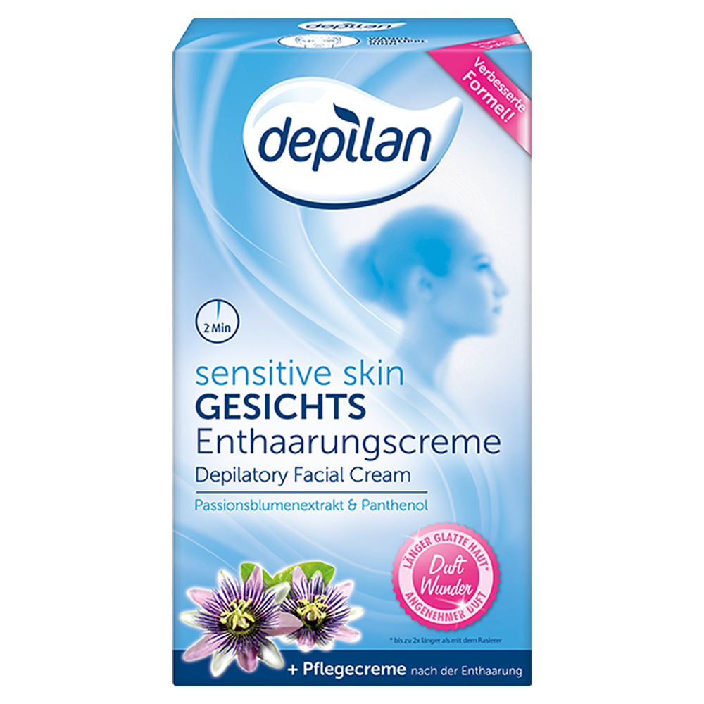 Bild: depilan Sensitive Skin Gesichtsenthaarungscreme 