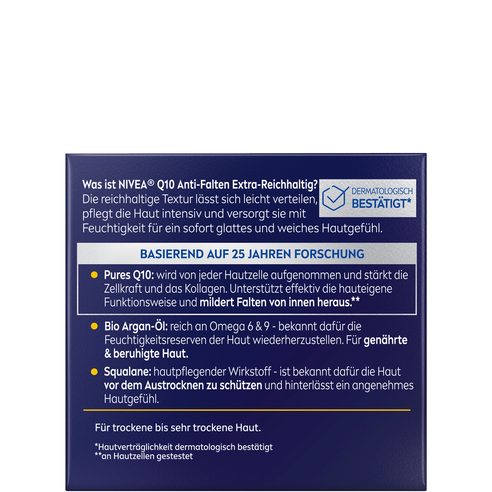 Bild: NIVEA Q10 Anti-Falten Extra Reichhaltige Nachtpflege