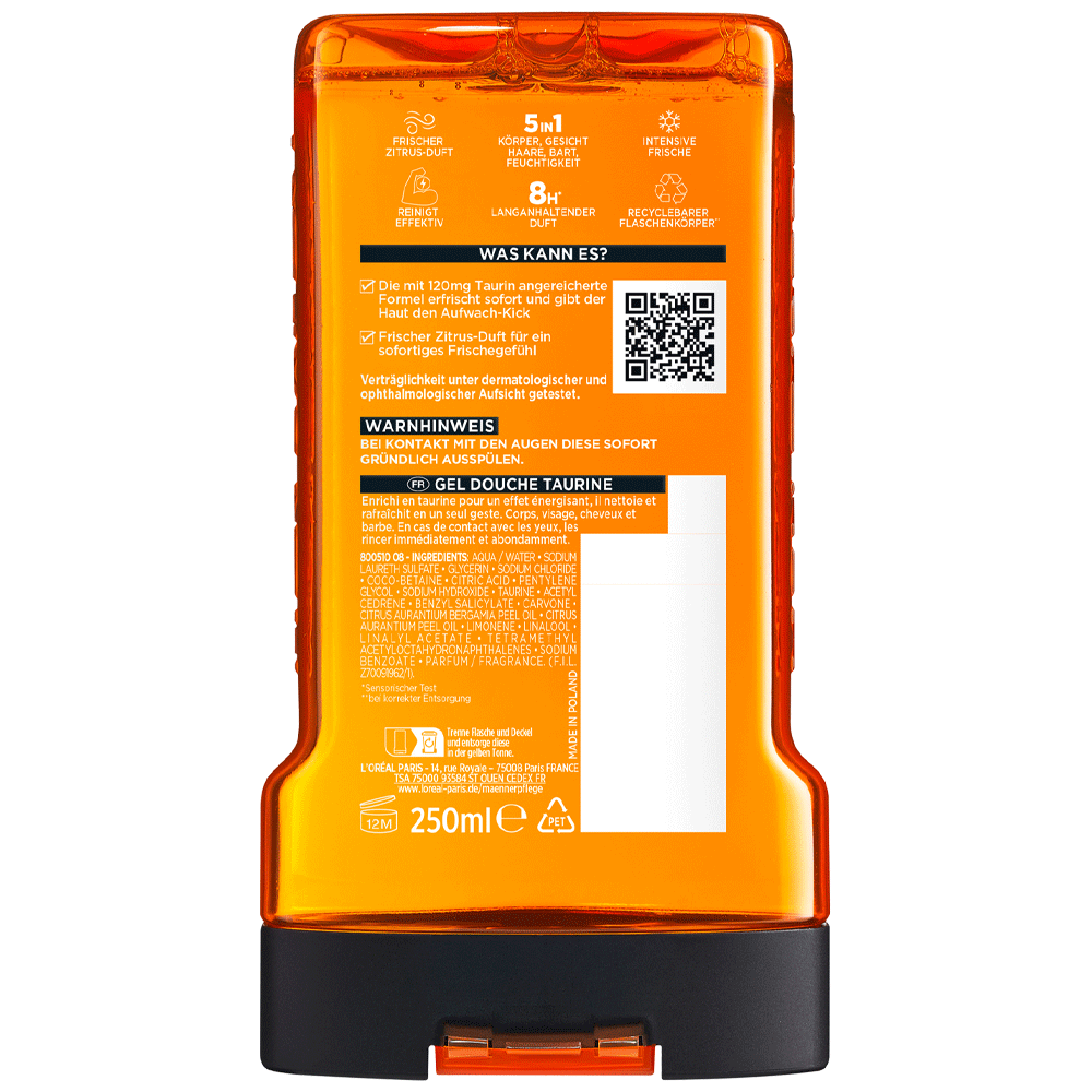 Bild: L'ORÉAL PARIS MEN EXPERT Duschgel Hydra Energy Wake Up Effect 