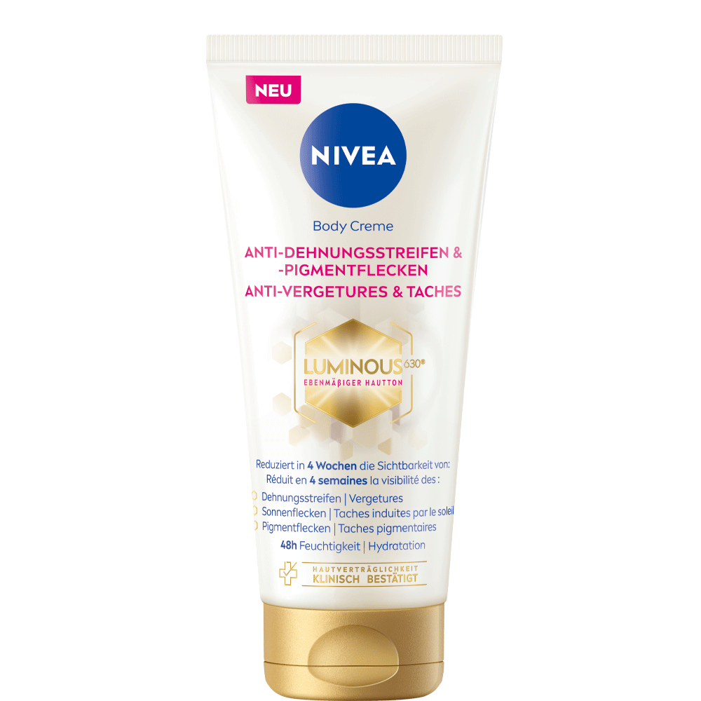 Bild: NIVEA Luminous 630° Body Creme Anti Dehnungsstreifen & Pigmentflecken