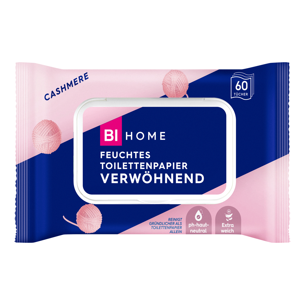 Bild: BI HOME Feuchtes Toilettenpapier Verwöhnend Cashmere 