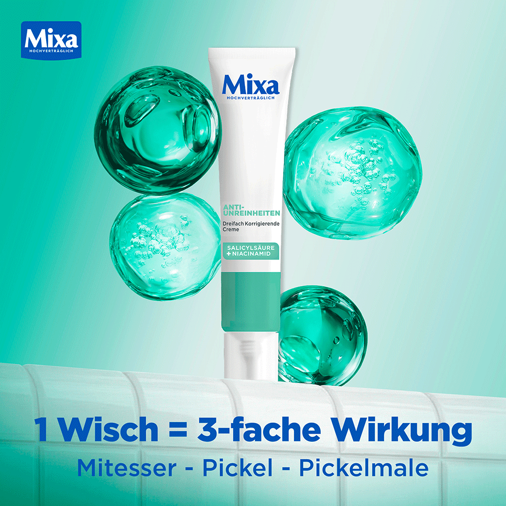 Bild: Mixa Anti-Unreinheiten Dreifachkorrigierende Creme
