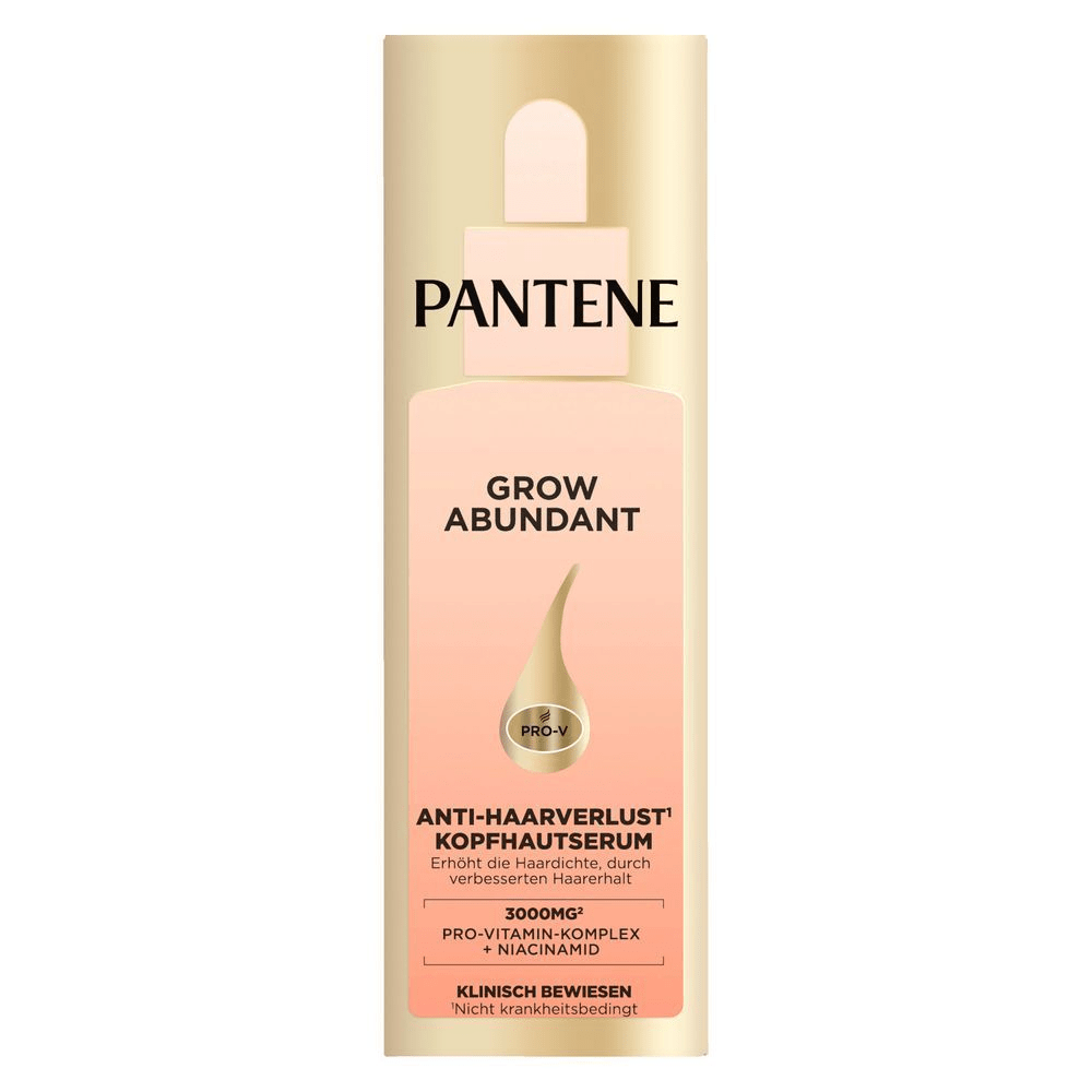 Pantene Pro-V Klinisch Getestetes Kopfhautserum, das längeres, kräftigeres und dichteres Haar in 8 Wochen verspricht.