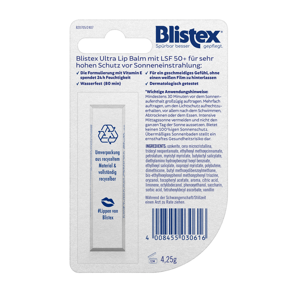 Bild: Blistex Lippenpflege Sun LSF 50+ 