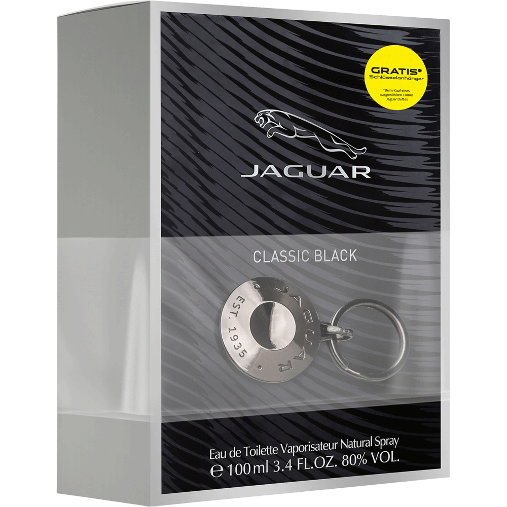 Bild: Jaguar Classic Black Geschenkset Eau de Toilette 100 ml + Schlüsselanhänger