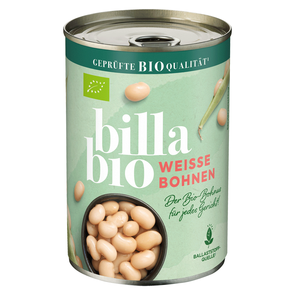 Bild: Billa Bio Weiße Bohnen 
